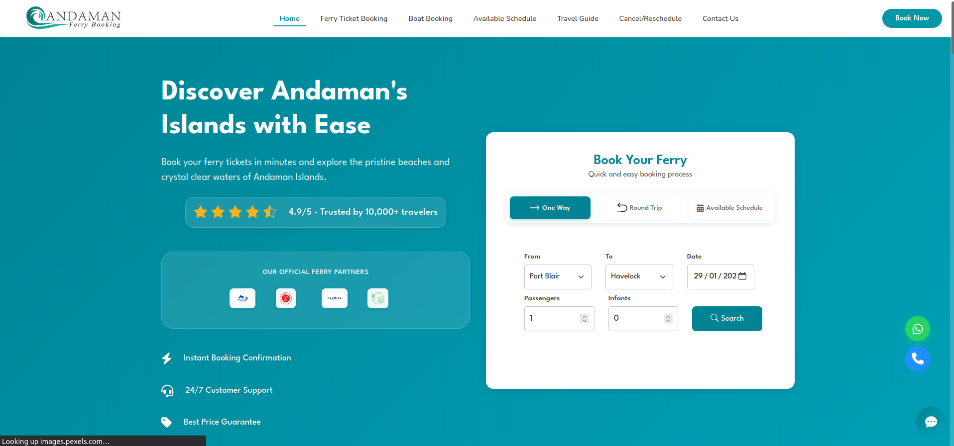 Ferry Booking